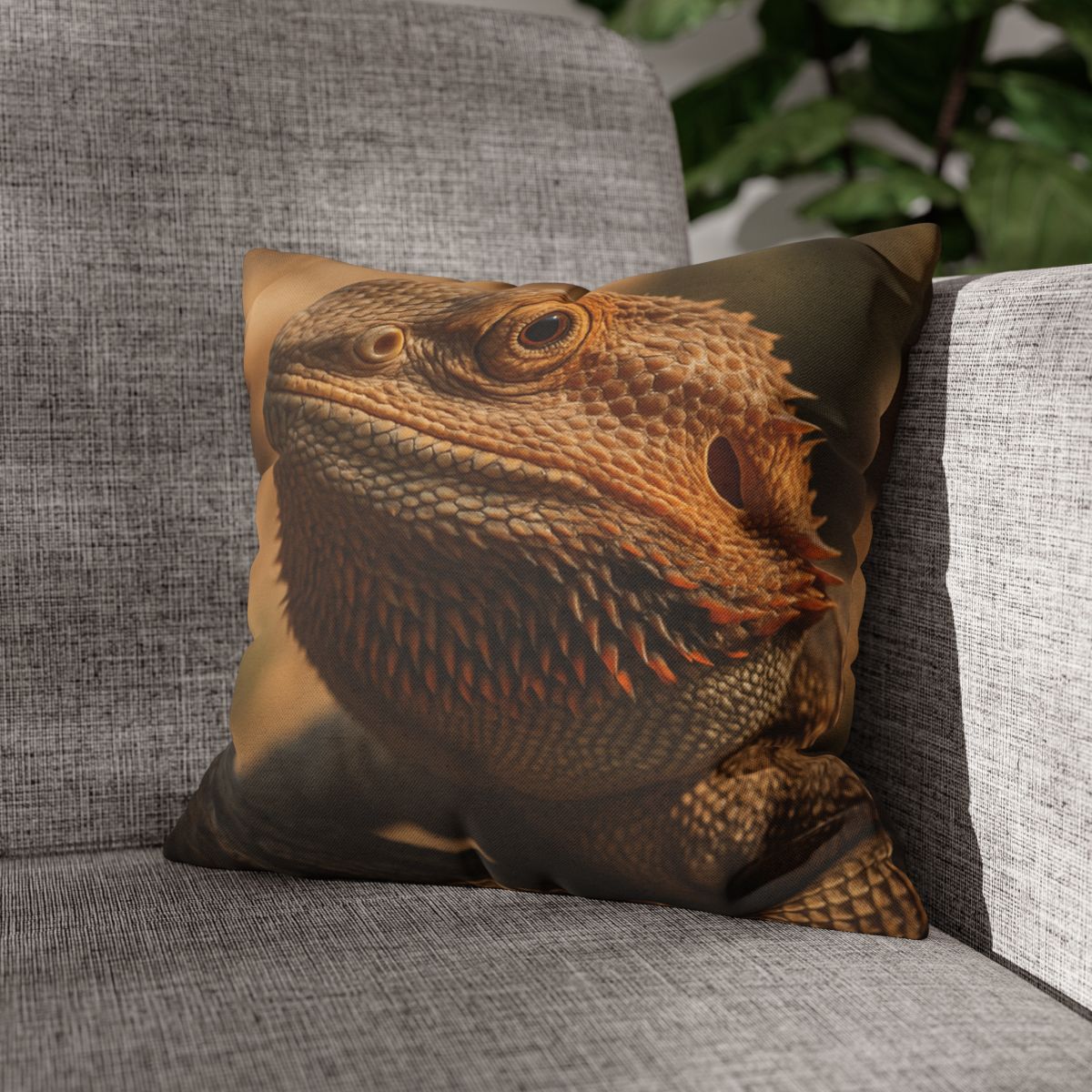 Ember Crest Bearded Dragon comfortable bedding pillow covers