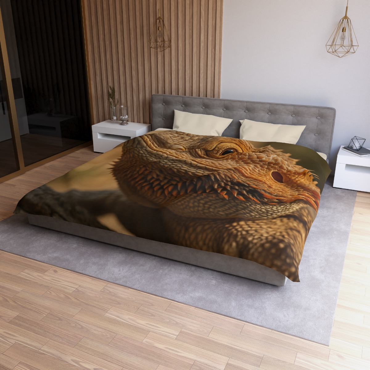 Ember Crest Bearded Dragon trendy bedroom duvets