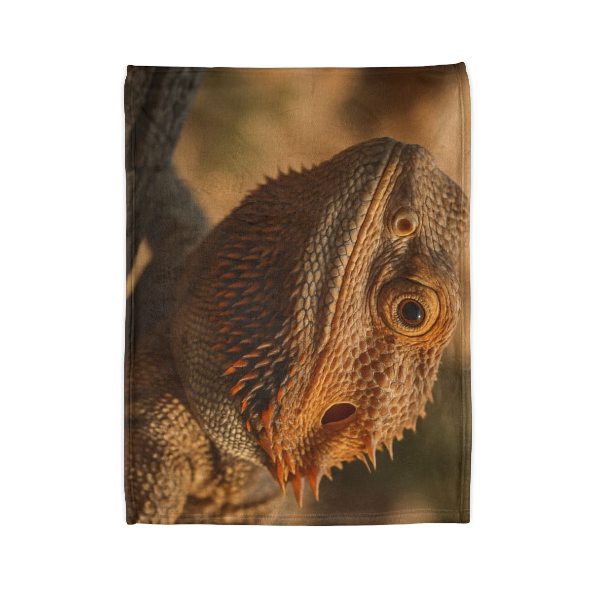 Ember Crest Bearded Dragon personalized cozy blankets