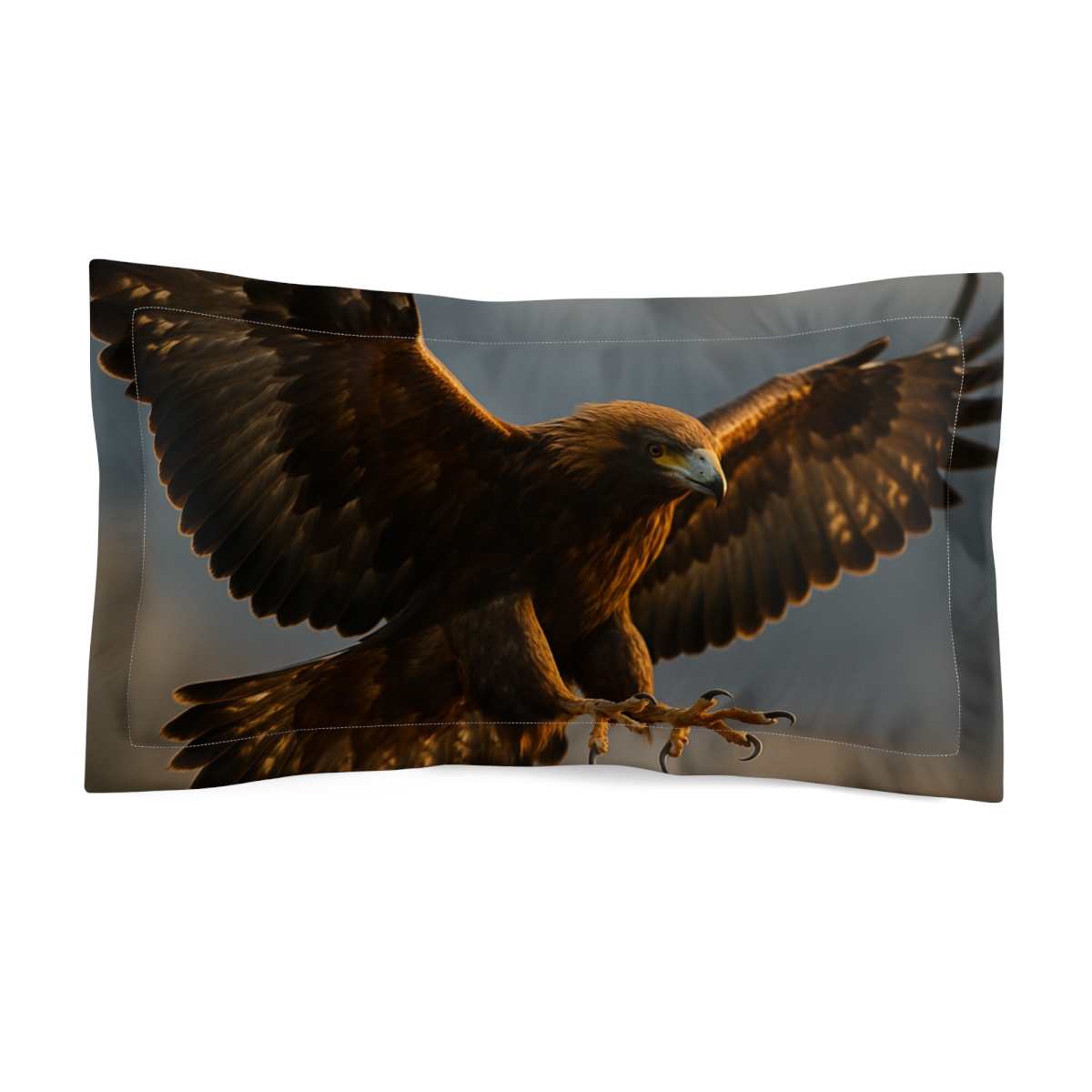Ember Crest Golden Eagle personalized decorative pillows