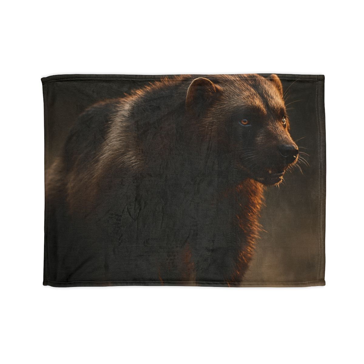 Ember Dusk Wolverine soft fleece blankets