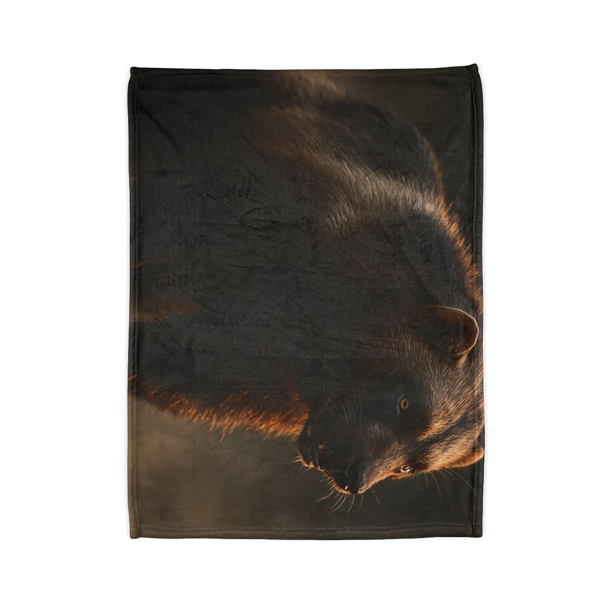 Ember Dusk Wolverine soft fleece blankets