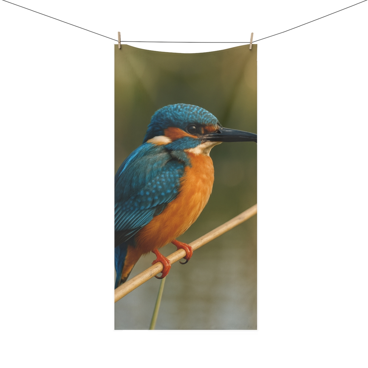Ember Eye Kingfisher comfortable face towels