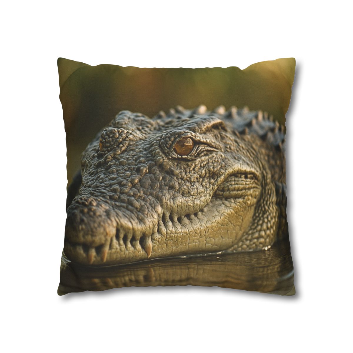 Ember Eye Saltwater Crocodile trendy patterned pillow cases