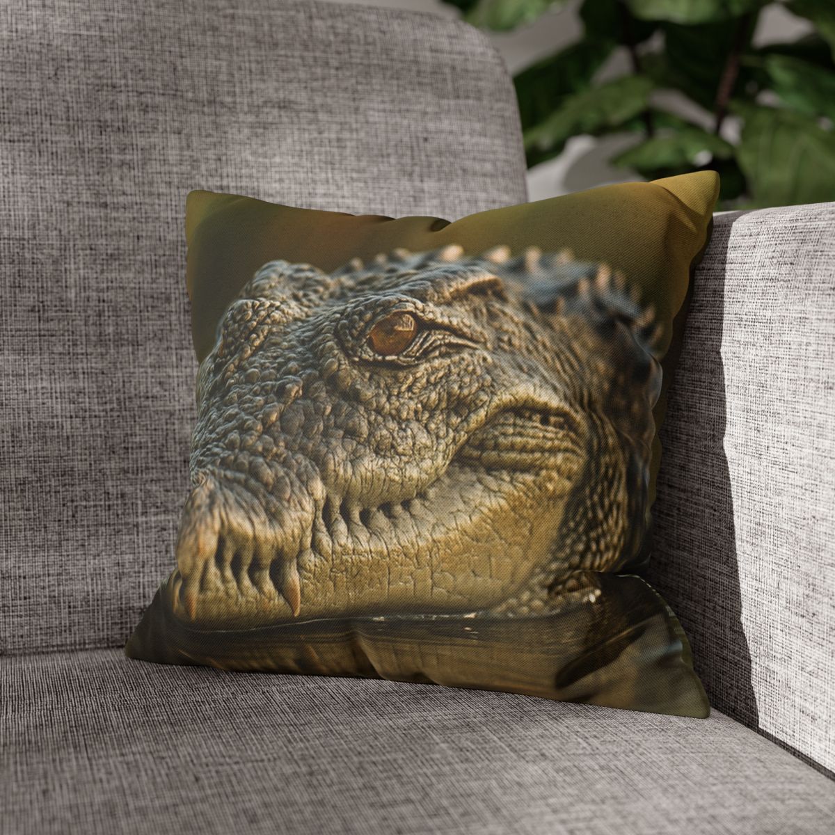 Ember Eye Saltwater Crocodile trendy patterned pillow cases