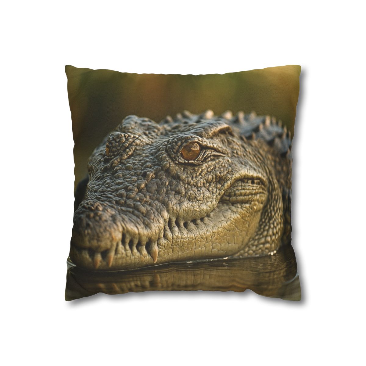 Ember Eye Saltwater Crocodile trendy patterned pillow cases