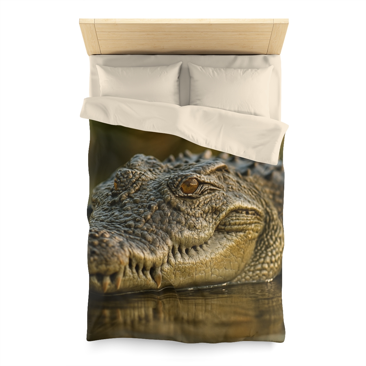 Ember Eye Saltwater Crocodile personalized bedding duvets