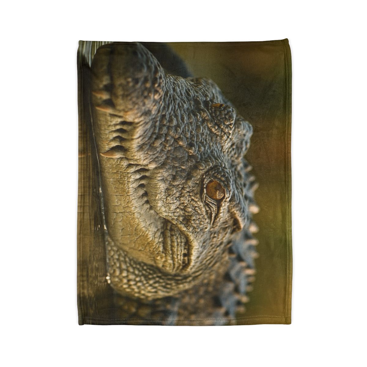 Ember Eye Saltwater Crocodile personalized cozy blankets