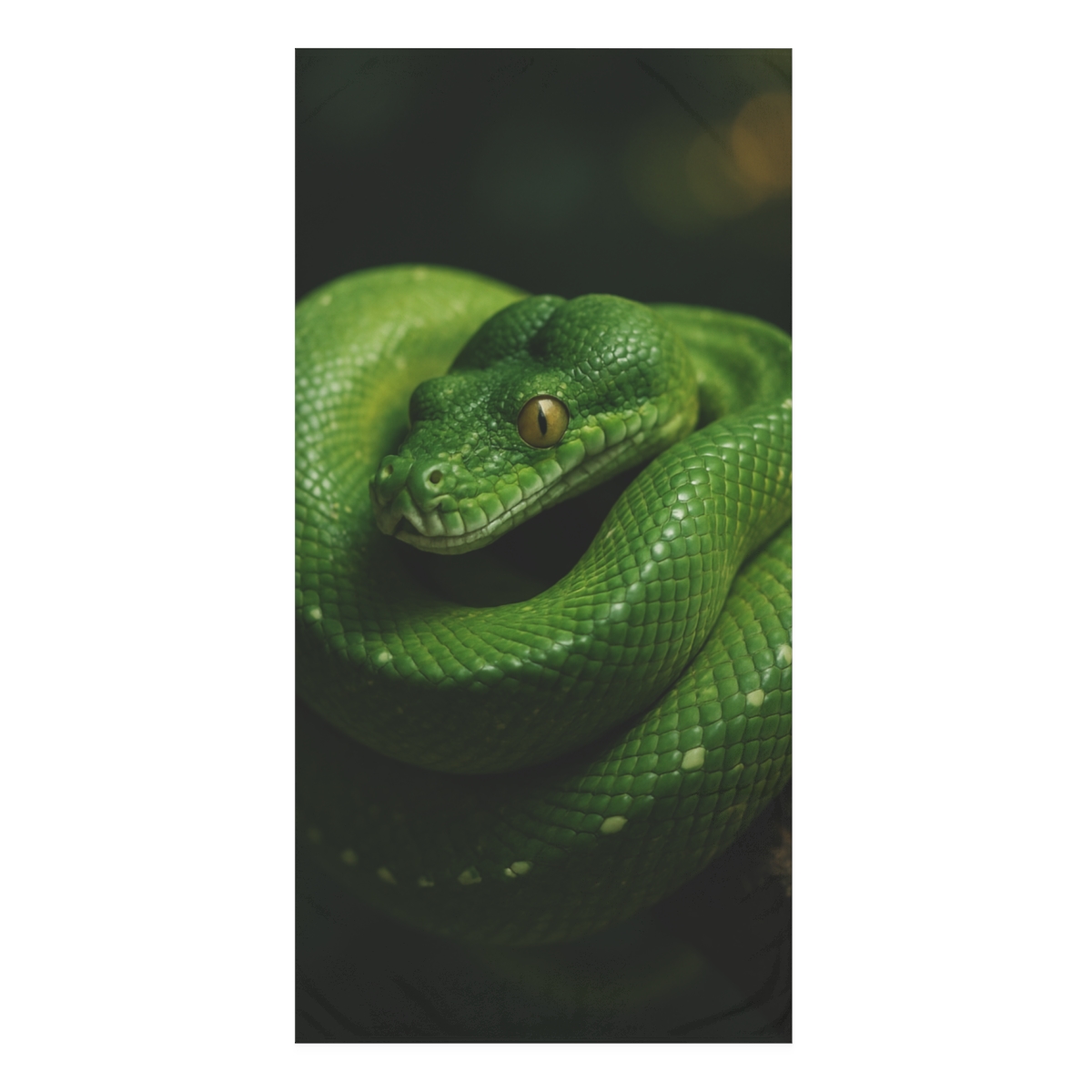 Ember Eye Vigil Green Tree Python personalized bath towels