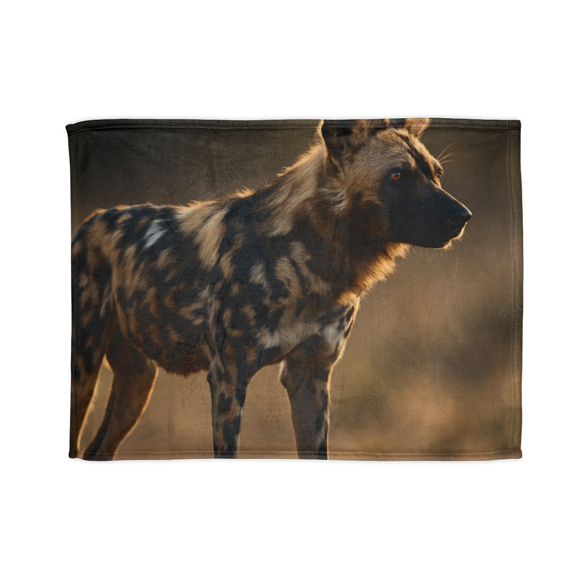 Ember Gaze African Wild Dog soft fleece blankets
