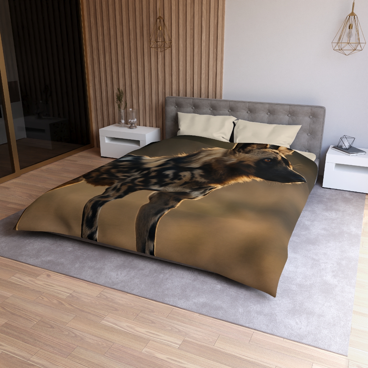 Ember Gaze African Wild Dog trendy bedroom duvets