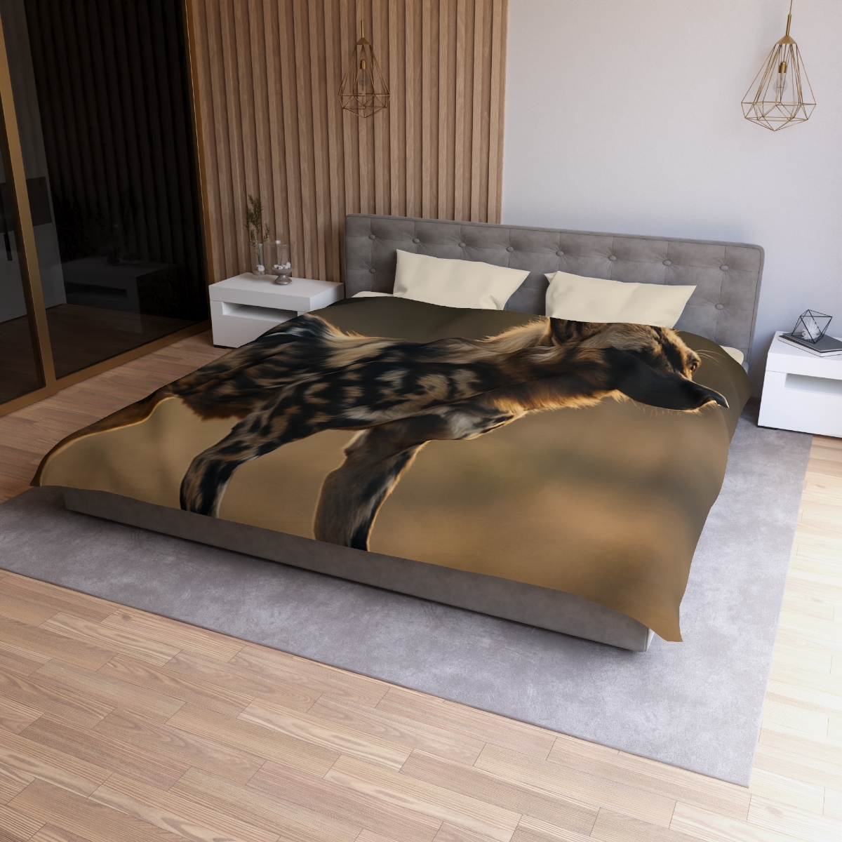 Ember Gaze African Wild Dog trendy bedroom duvets