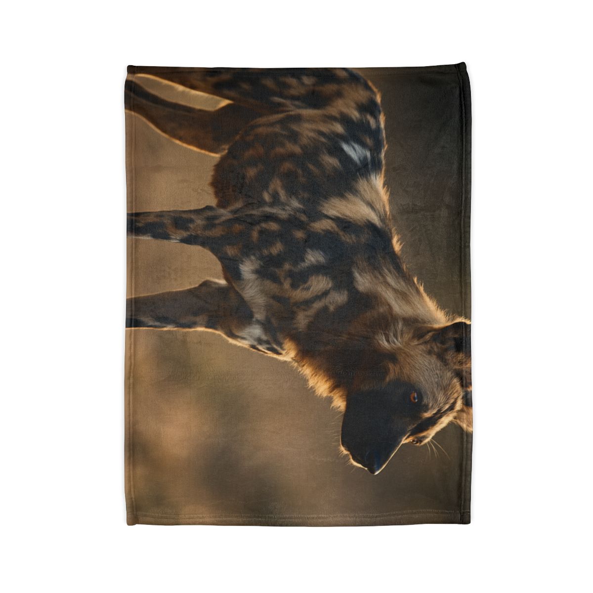 Ember Gaze African Wild Dog soft fleece blankets