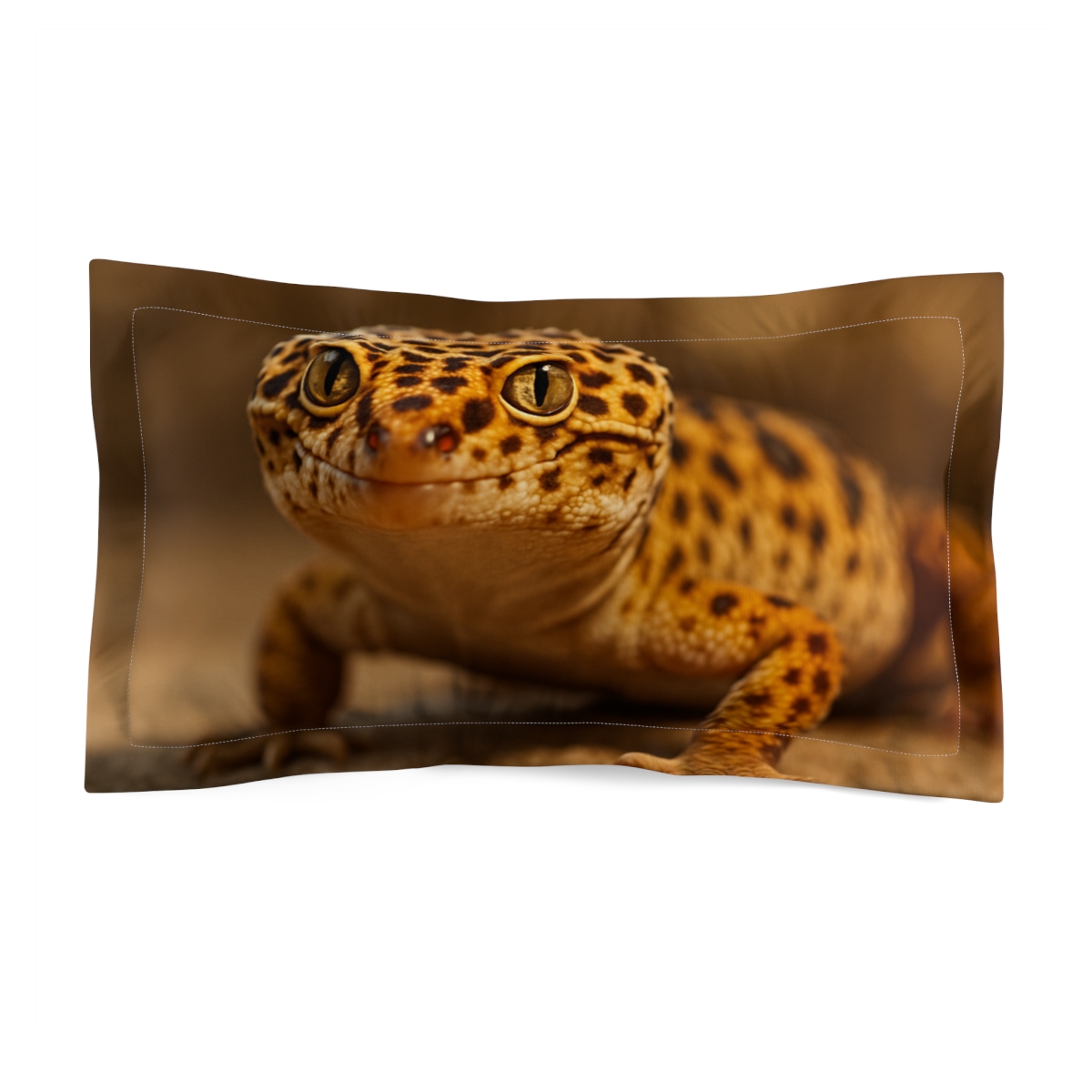 Ember Gaze Leopard Gecko trendy accent pillows