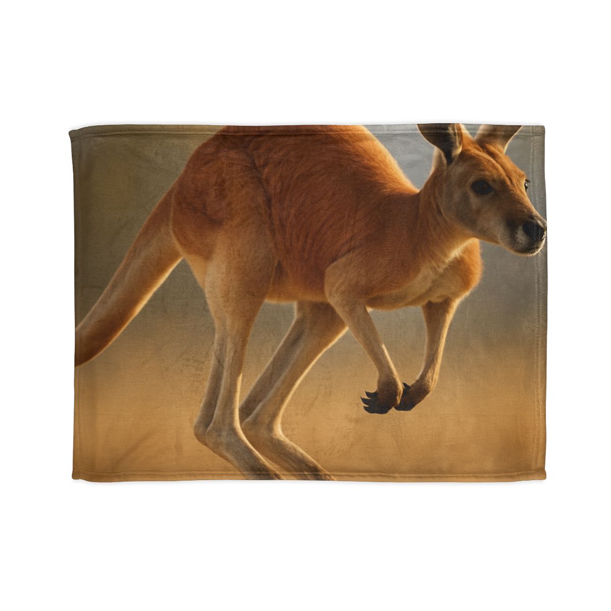 Ember Hop Red Kangaroo designer printed blankets