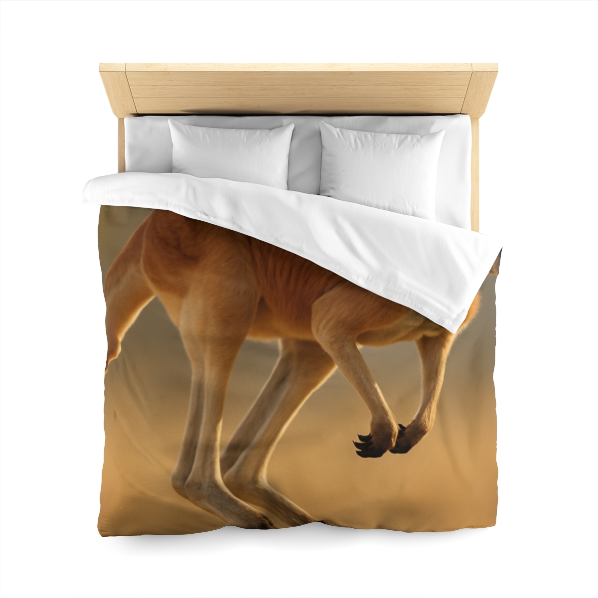 Ember Hop Red Kangaroo custom duvets