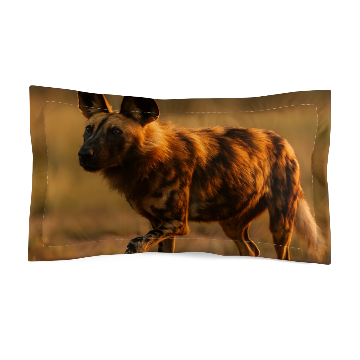 Ember Mane African Wild Dog personalized decorative pillows