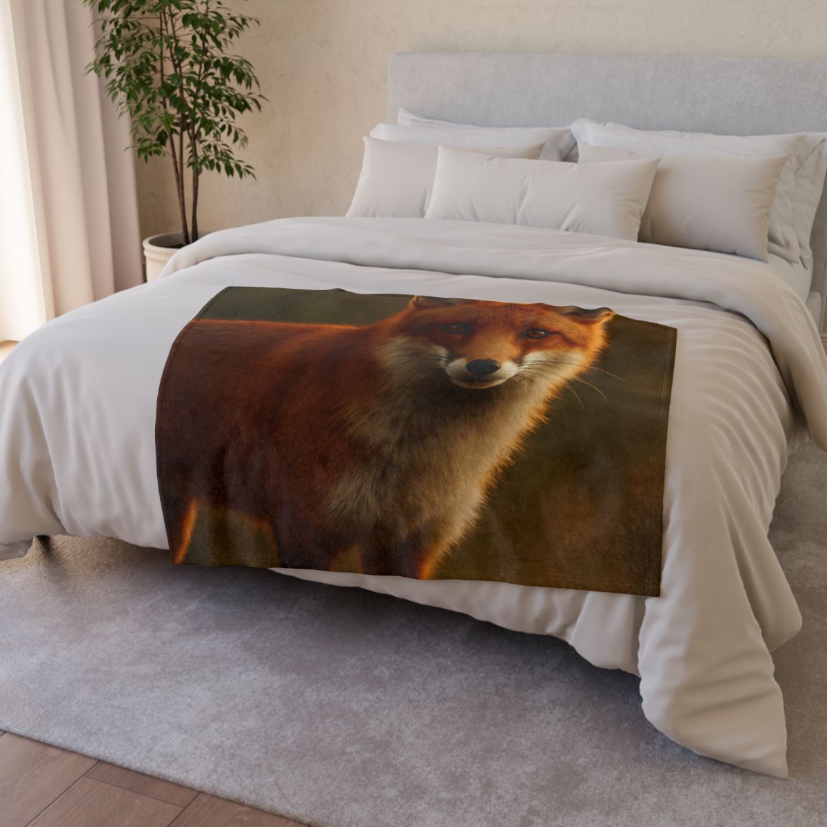 Ember Thicket Red Fox custom blankets