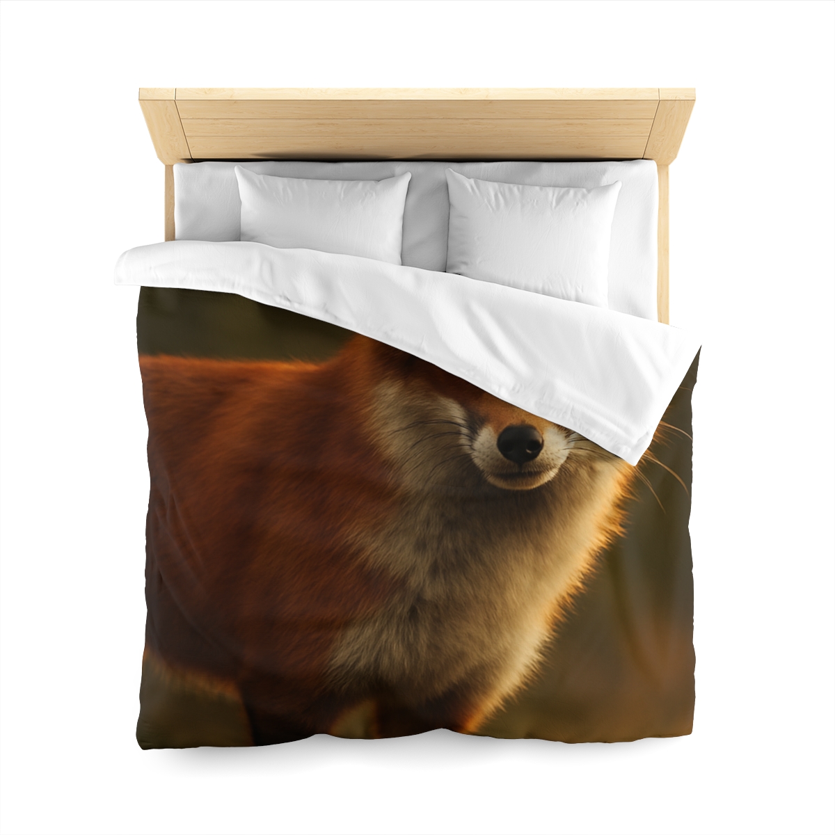 Ember Thicket Red Fox designer printed duvets