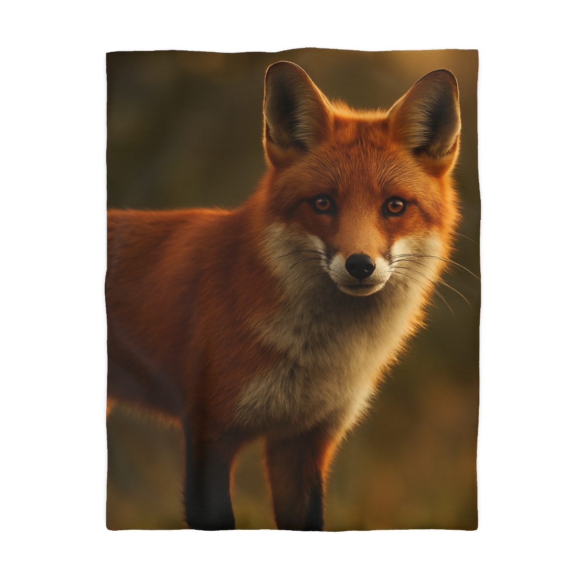 Ember Thicket Red Fox designer printed duvets