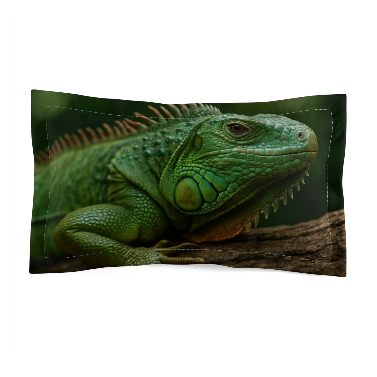 Emerald Canopy Green Iguana comfortable bed pillows