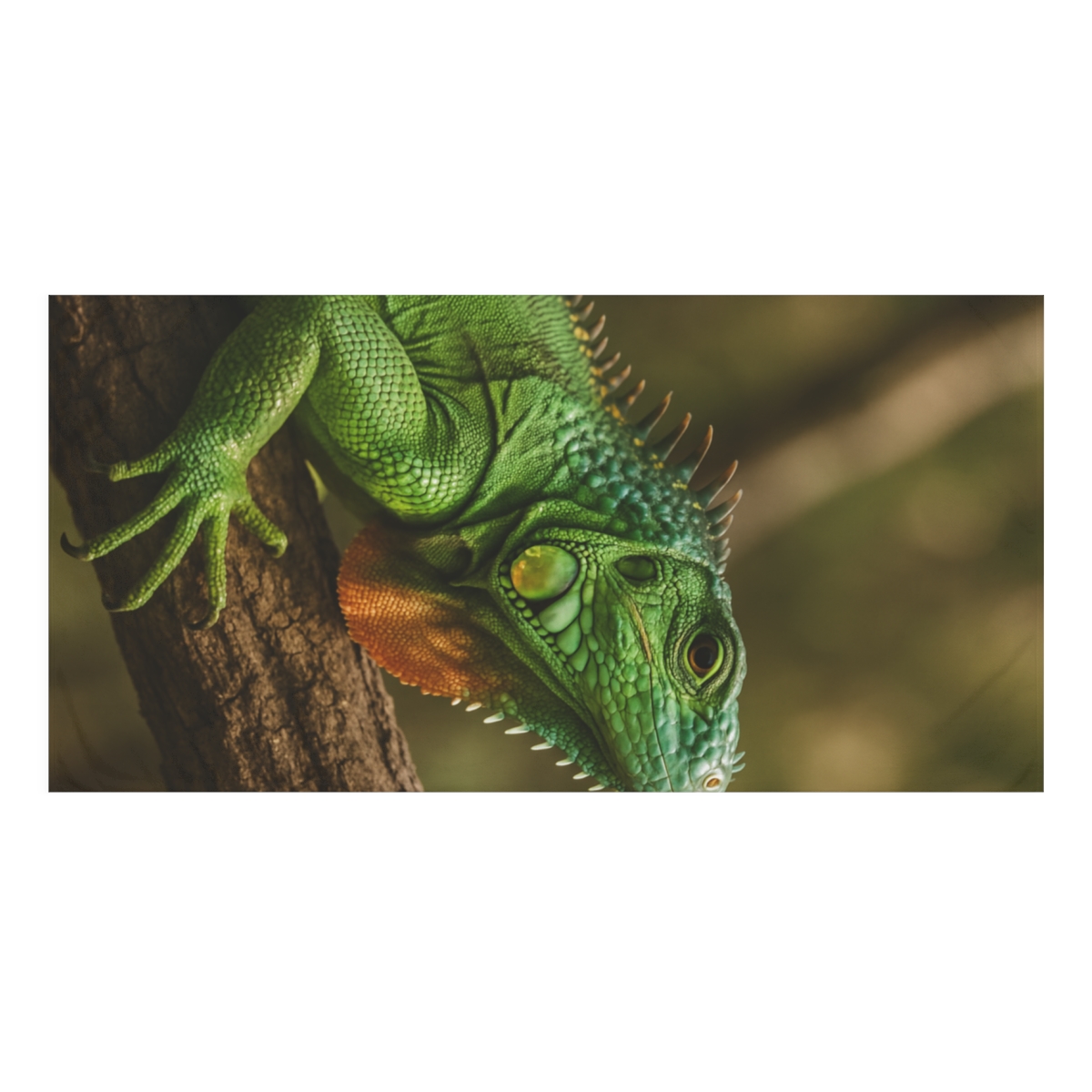 Emerald Drift Green Iguana personalized bath towels