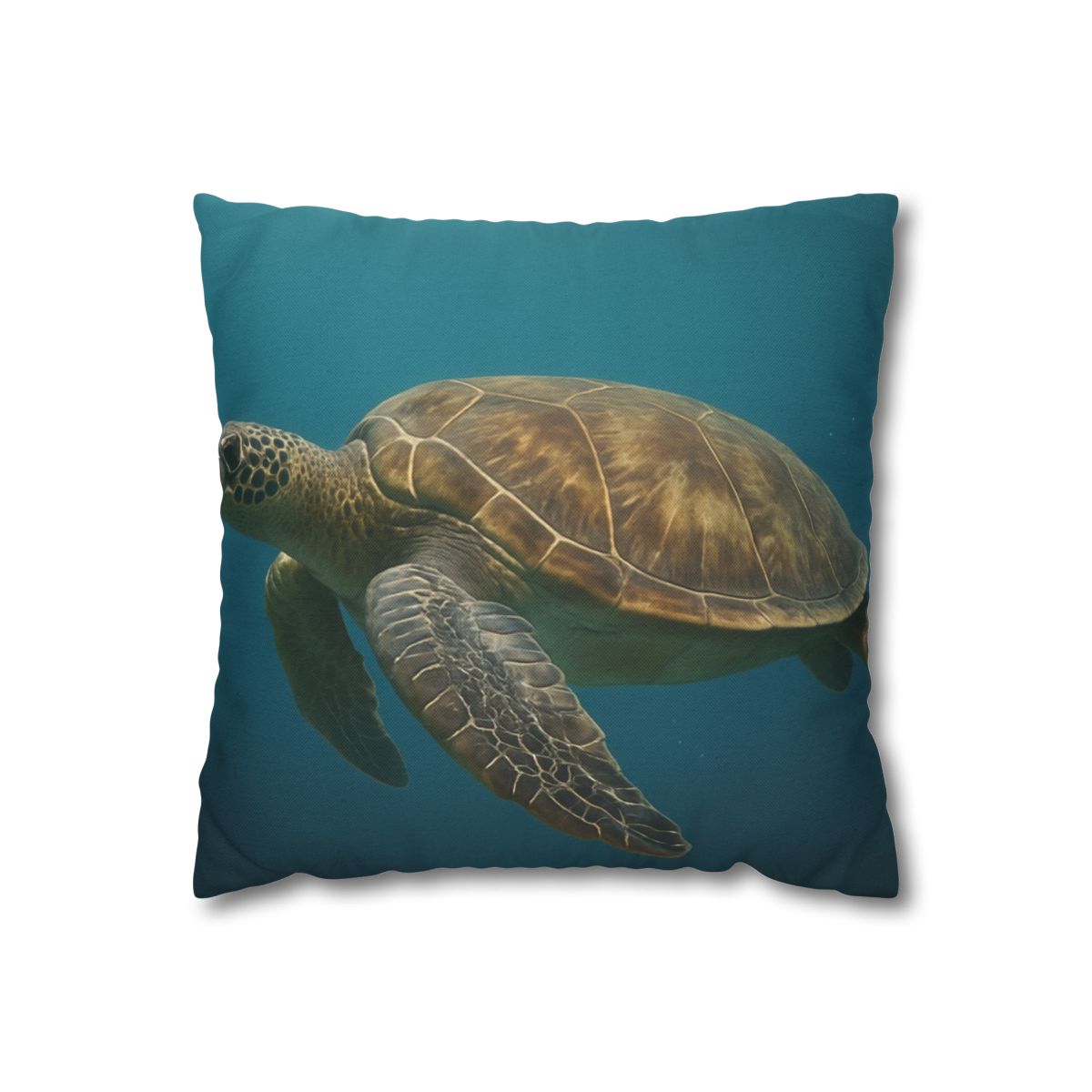 Emerald Drift Green Sea Turtle personalized pillow covers