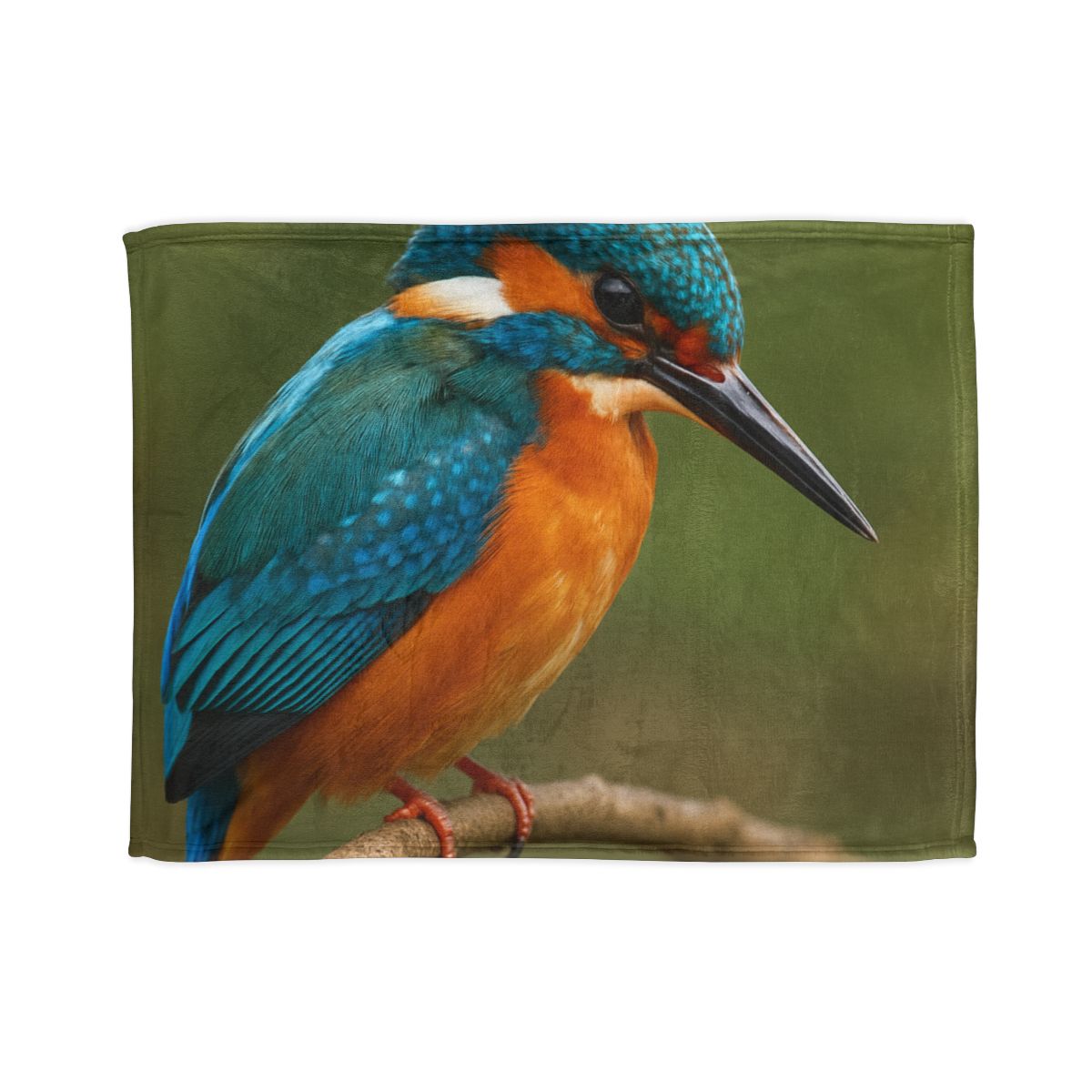 Emerald Flash Kingfisher unique gift blankets