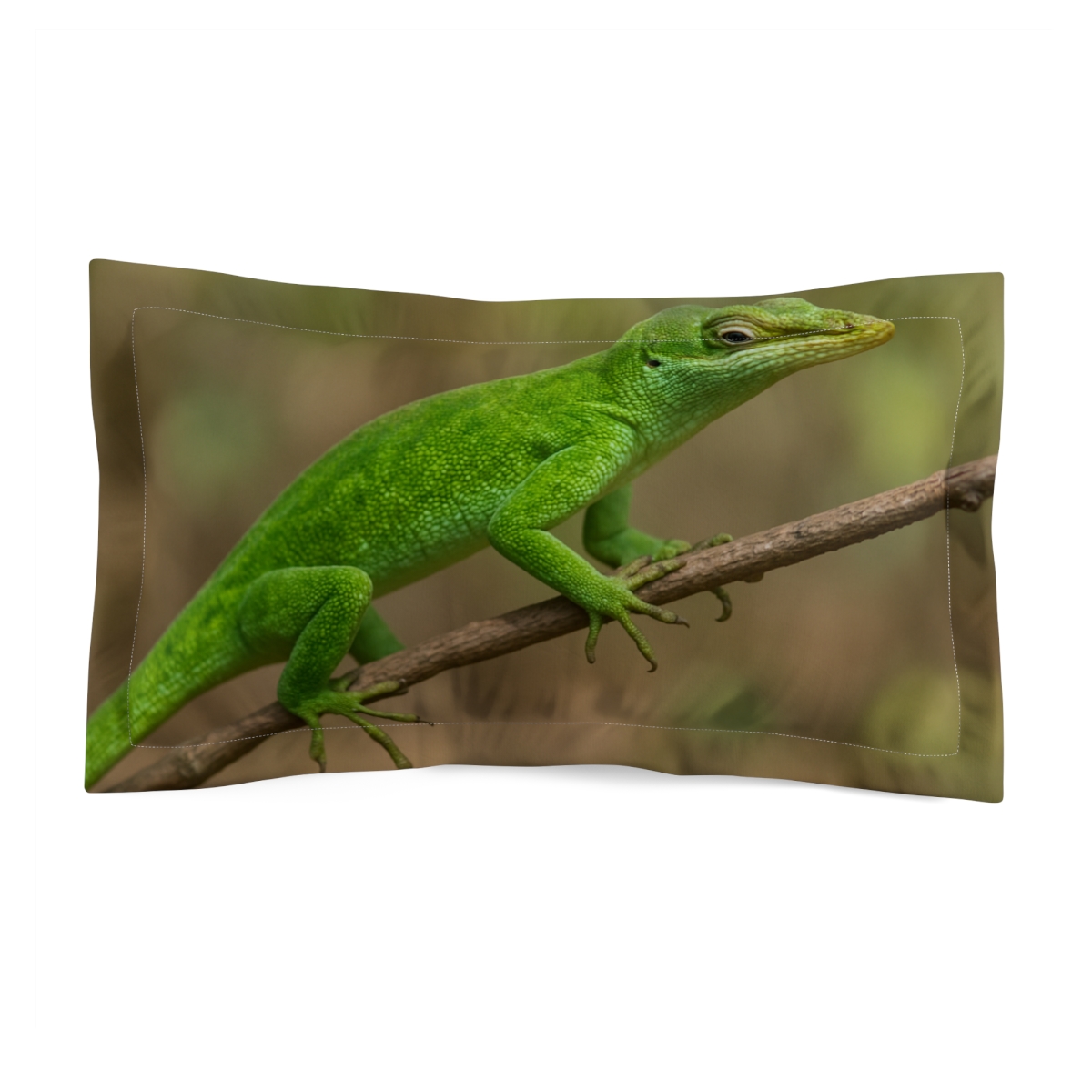 Emerald Glide Green Anole trendy accent pillows