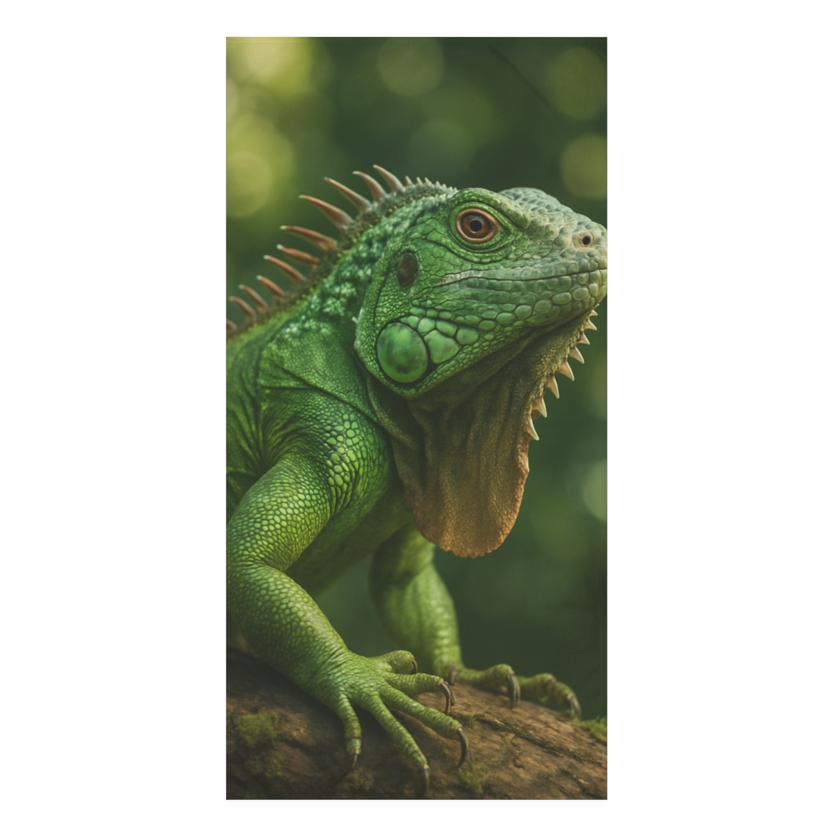 Emerald Poise Green Iguana comfortable face towels