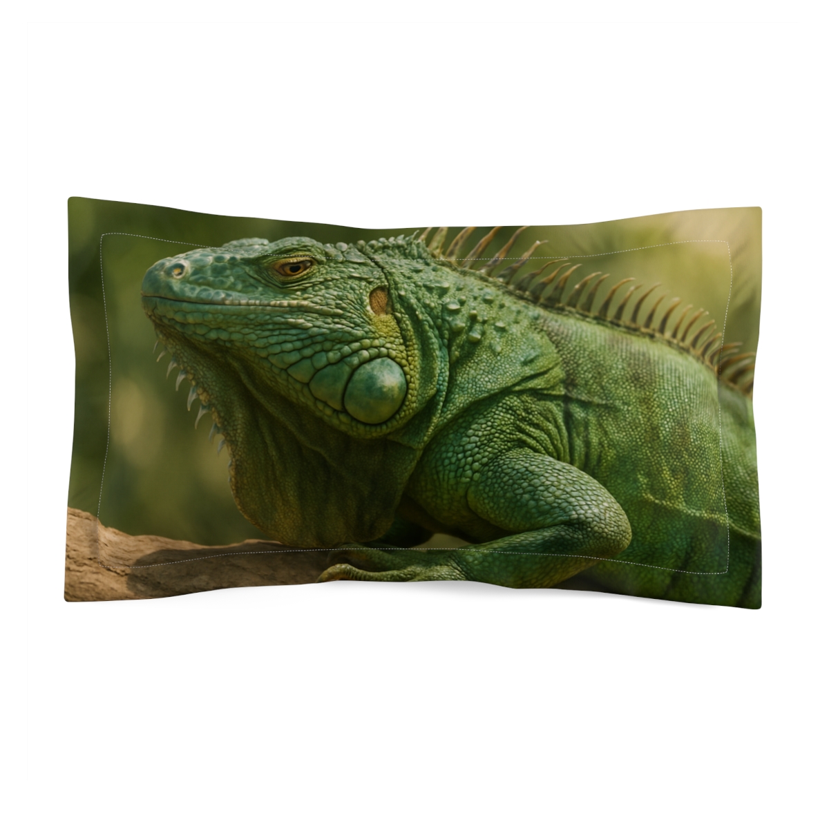 Emerald Poise Green Iguana trendy accent pillows