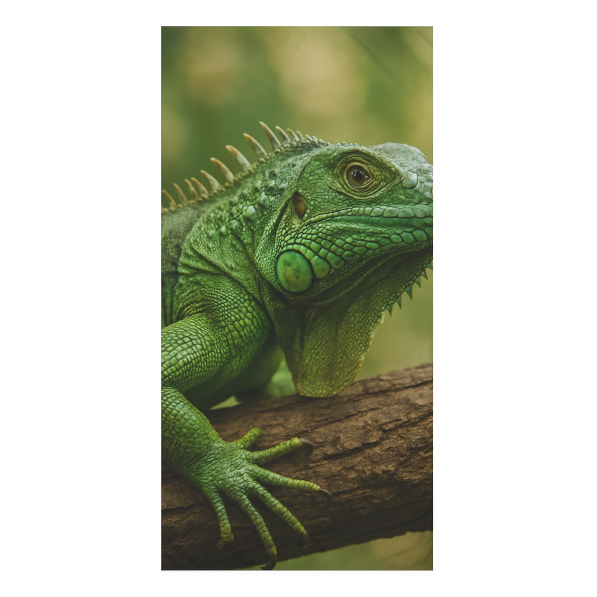 Emerald Stillness Green Iguana comfortable face towels