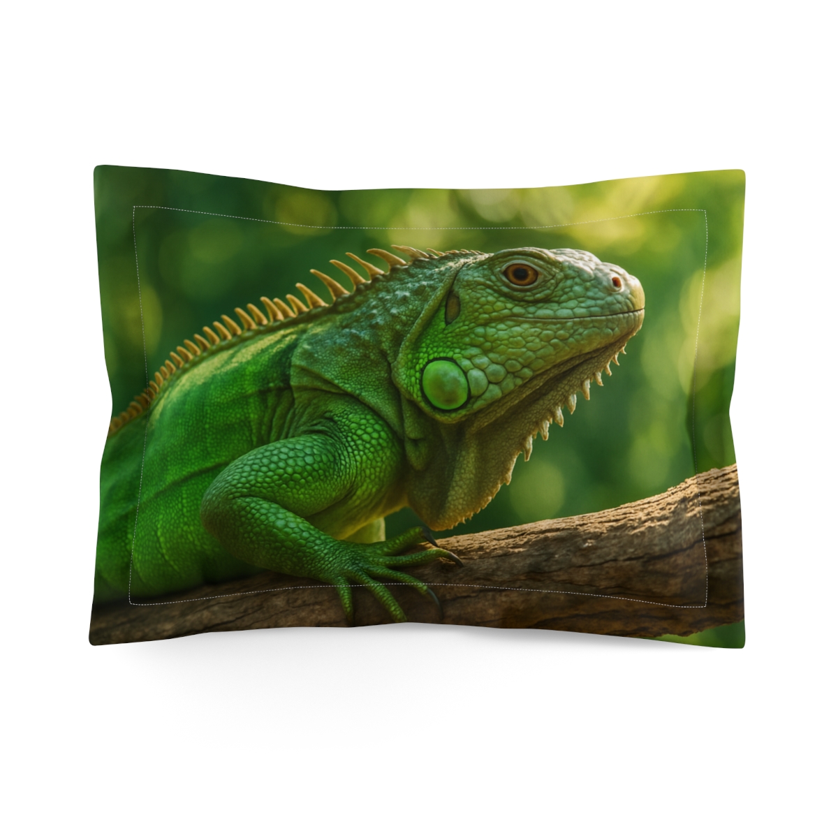 Emerald Watcher Green Iguana gift pillows for home