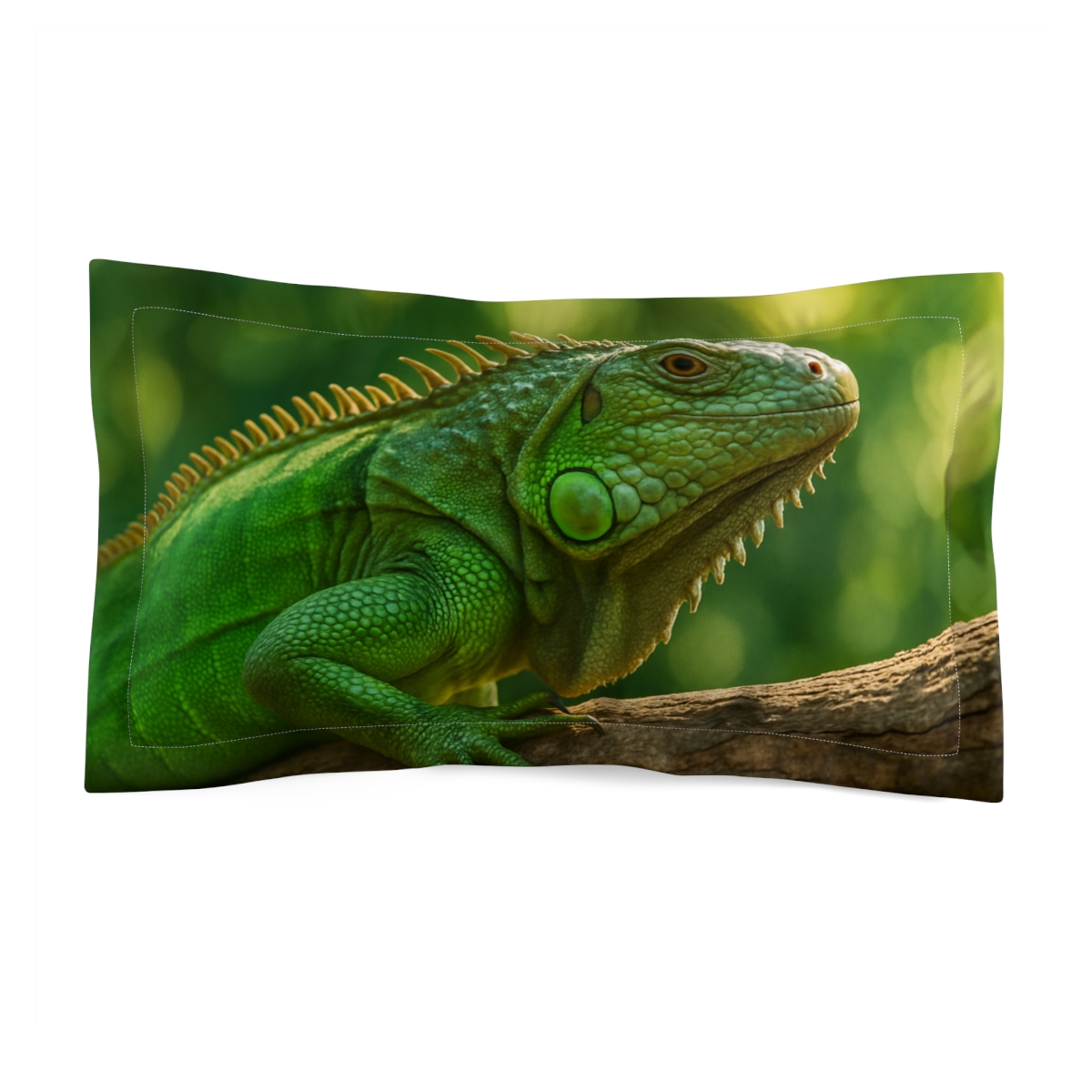 Emerald Watcher Green Iguana gift pillows for home