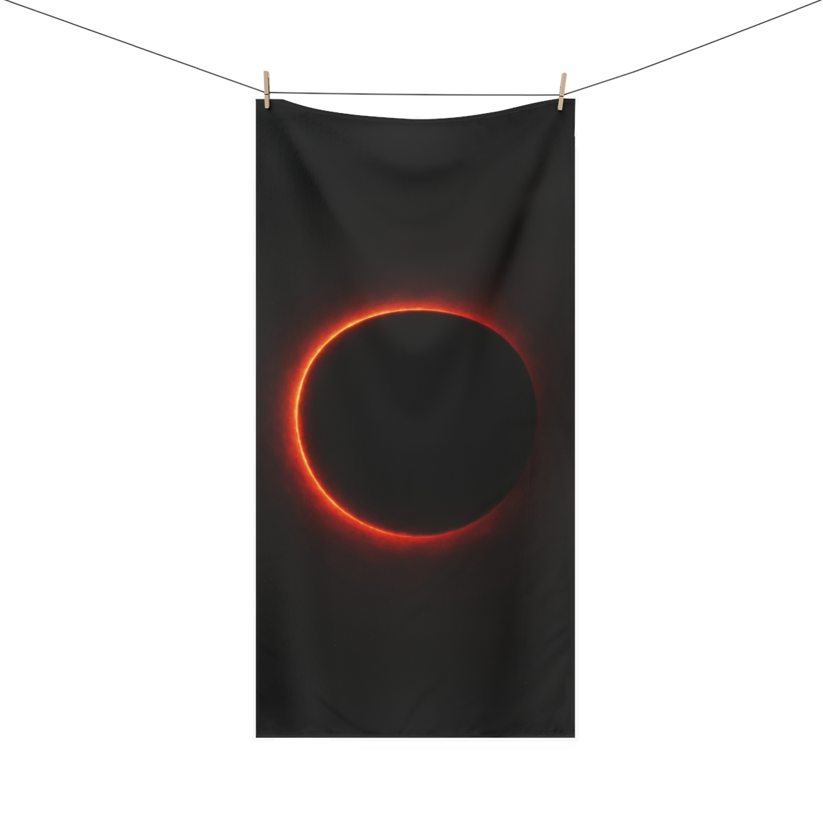 Event Horizon Ember Ring personalized bath towels