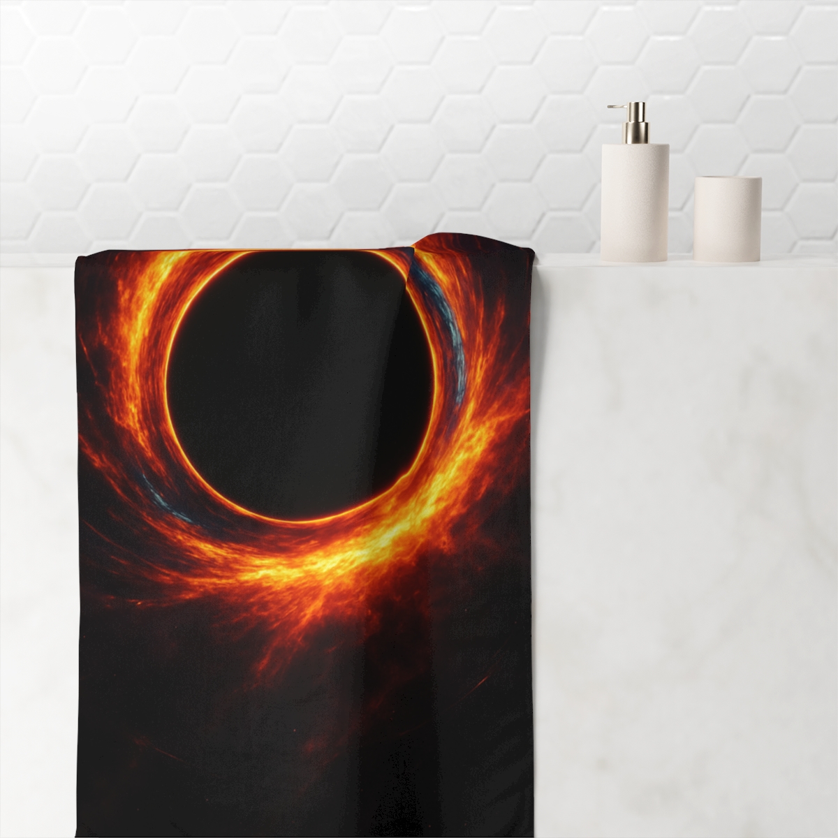 Event Horizon Halo designer printed towels