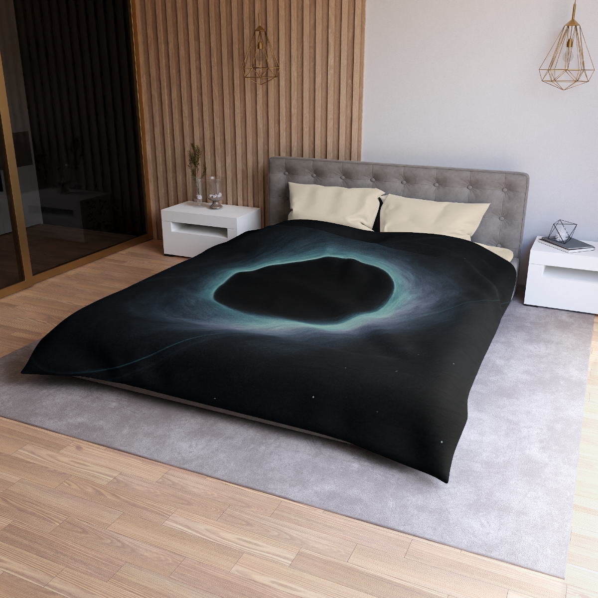 Event Horizon Ink Bloom personalized bedding duvets