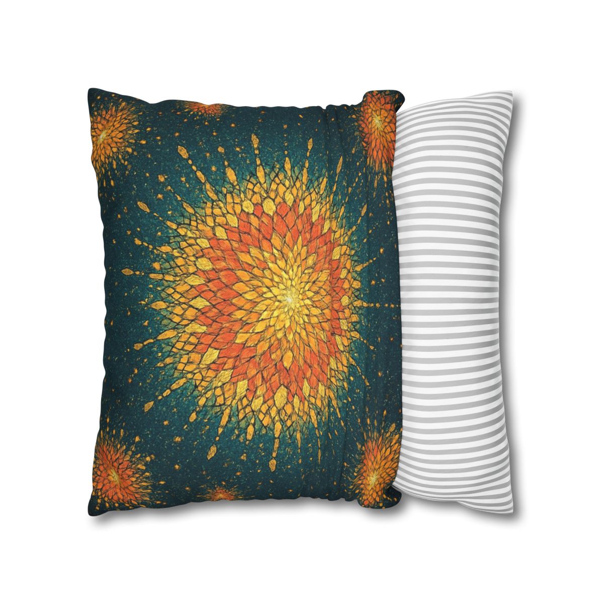 Starburst Mosaic Halo personalized pillow covers