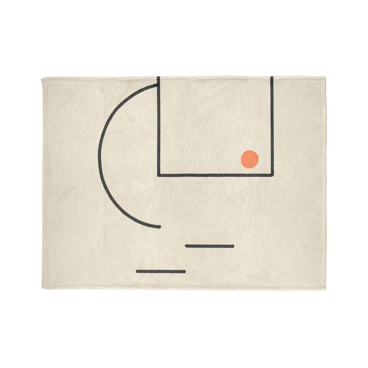 Offset Frame With Leaning Arc trendy patterned blankets