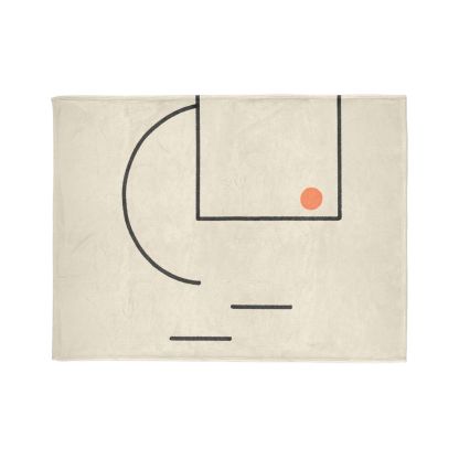 Offset Frame With Leaning Arc trendy patterned blankets