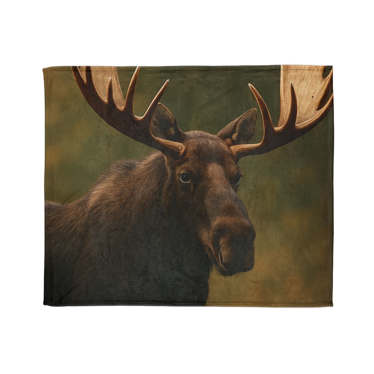 Aurora Quiet Moose soft fleece blankets