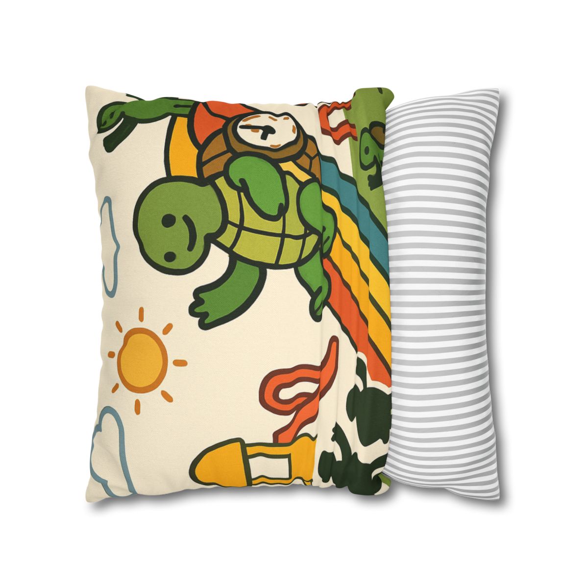 Time Traveling Tortoise Playground stylish decorative pillowcases