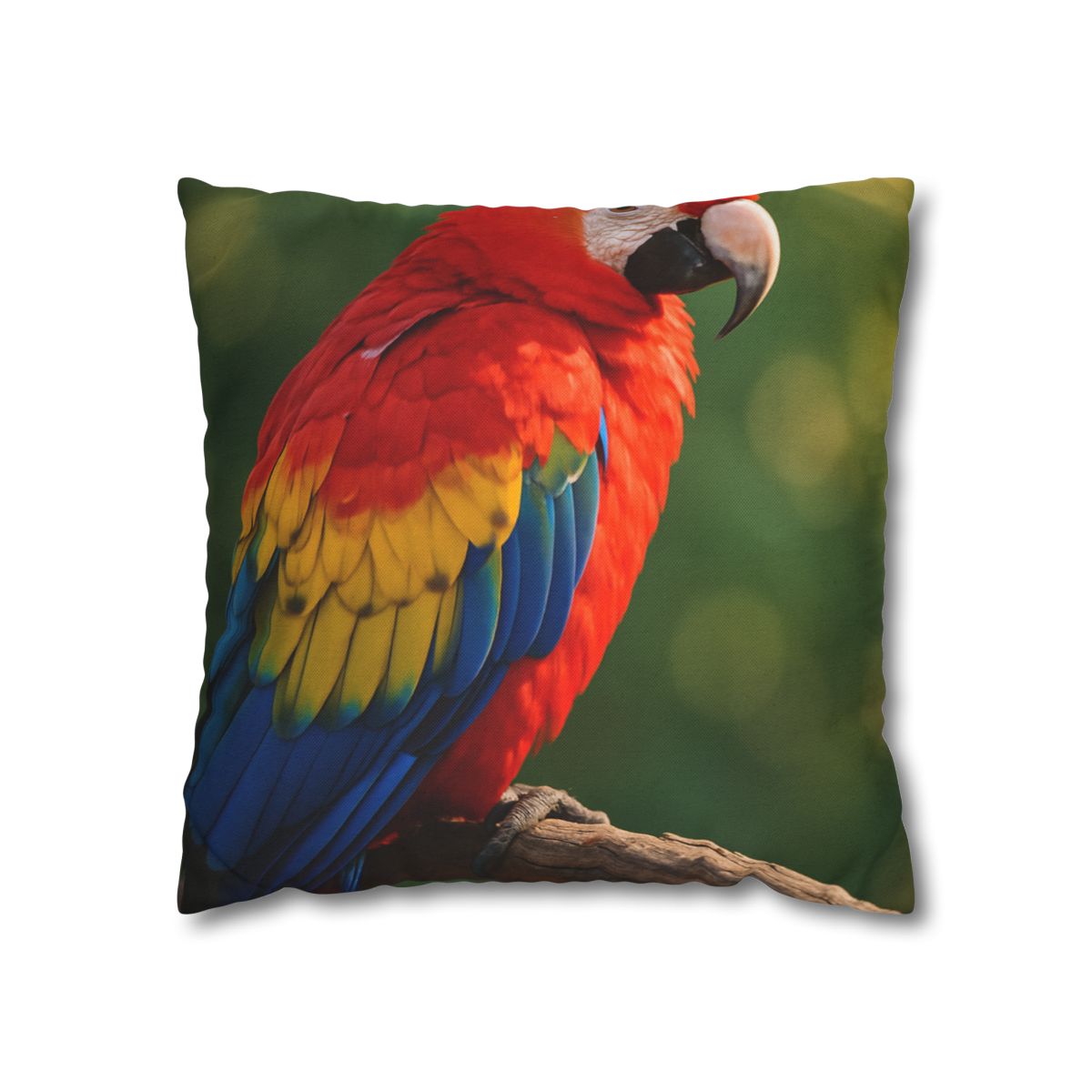 Prism Song Scarlet Macaw designer print pillow cases