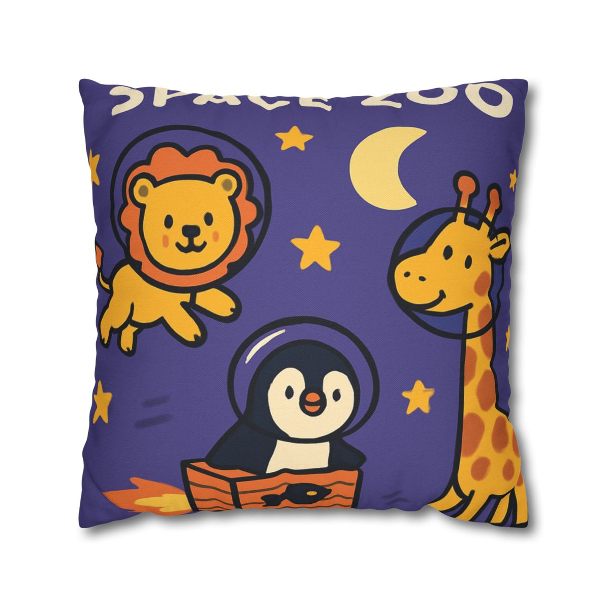 Starry Space Zoo custom pillow cases
