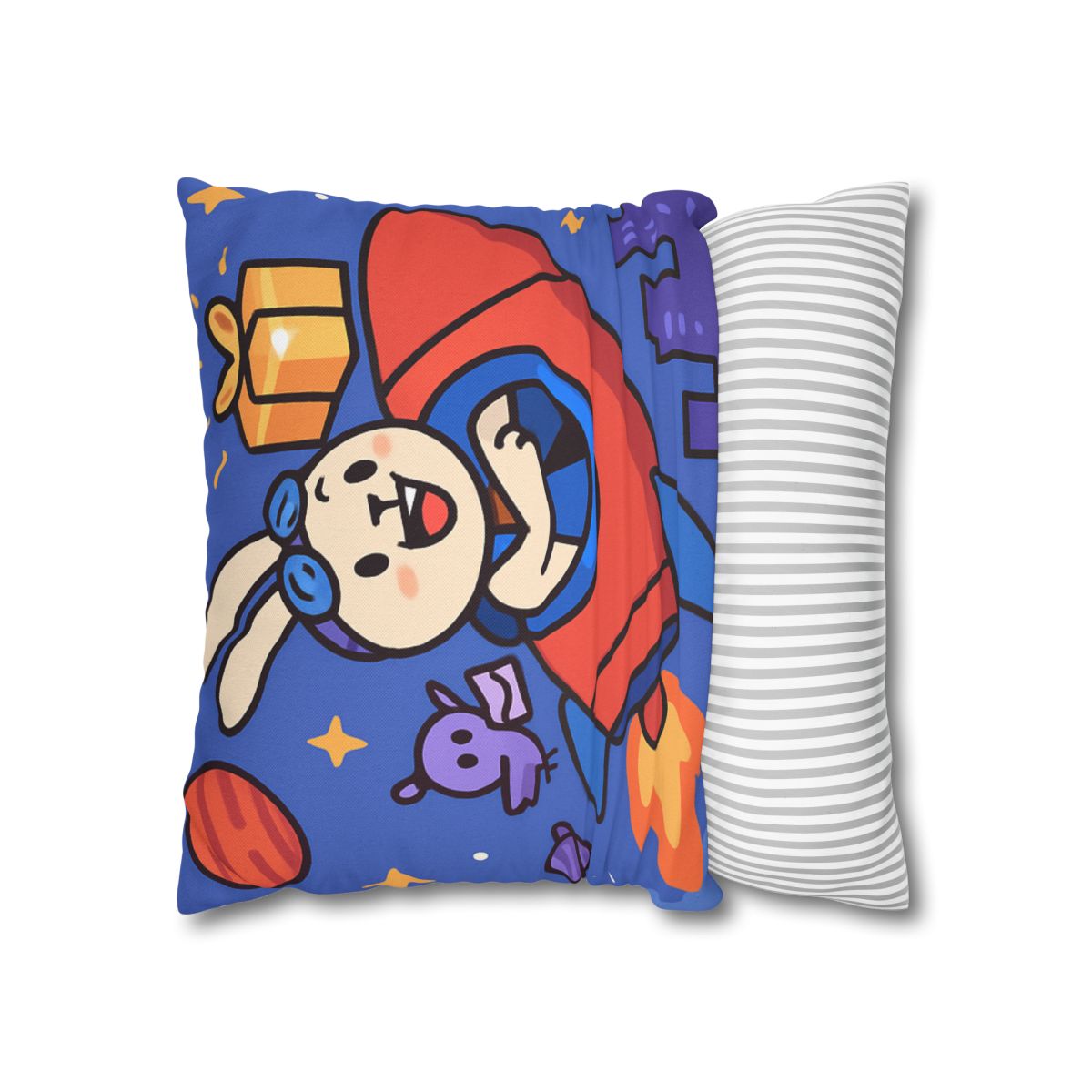 Rocket Rabbit Space Delivery soft cotton pillow cases