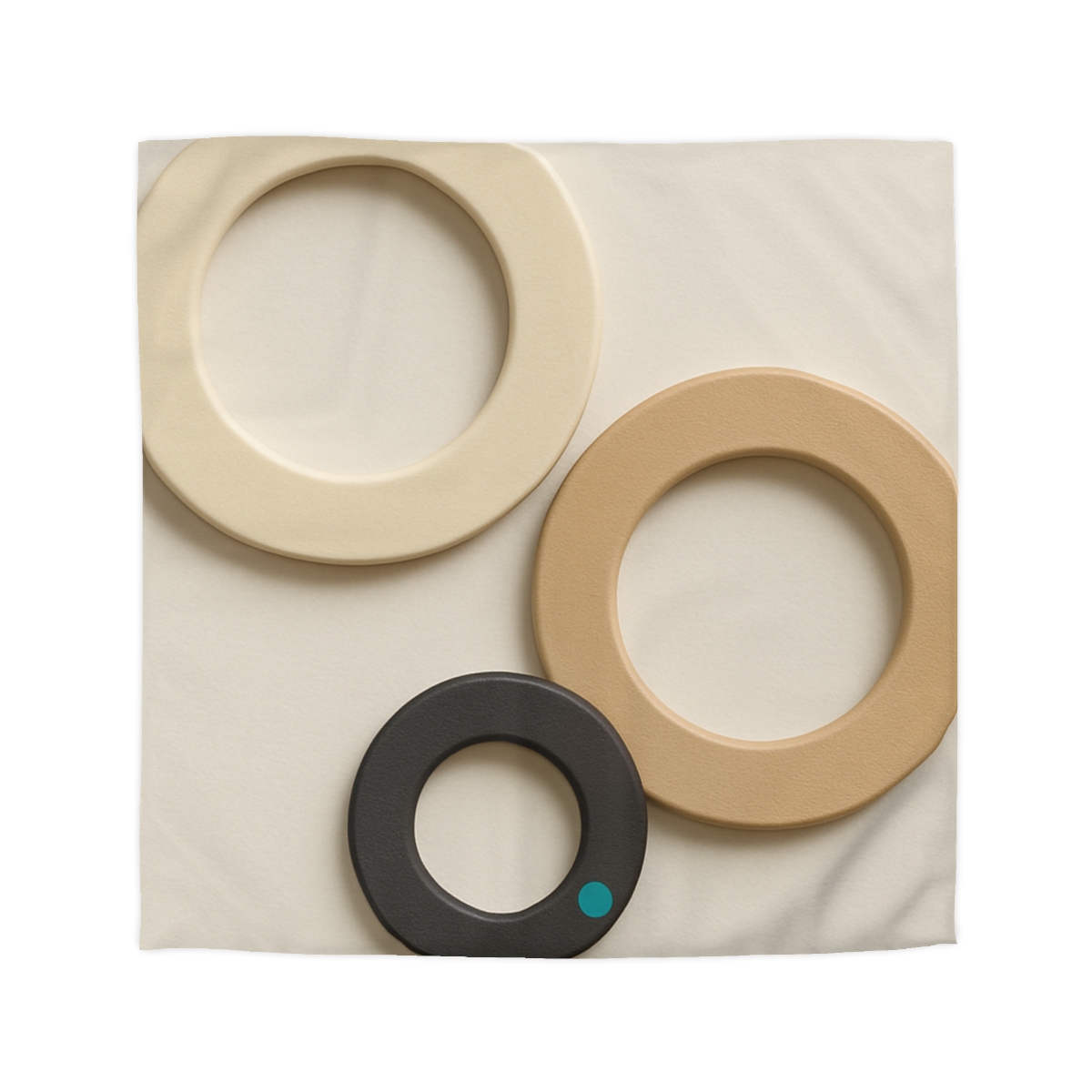 Three Balanced Rings personalized bedding duvets