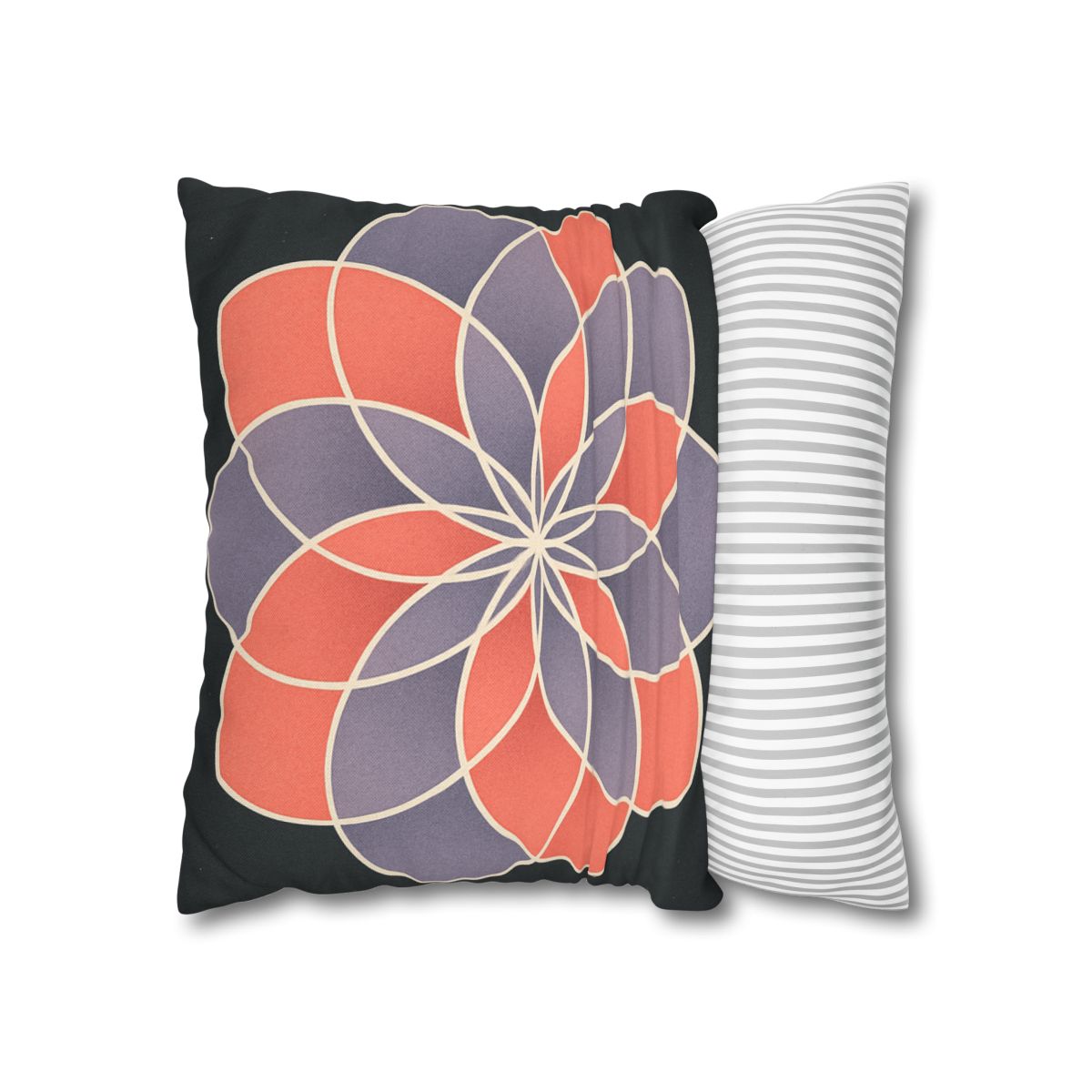 Petal Prism Overlap soft cotton pillow cases