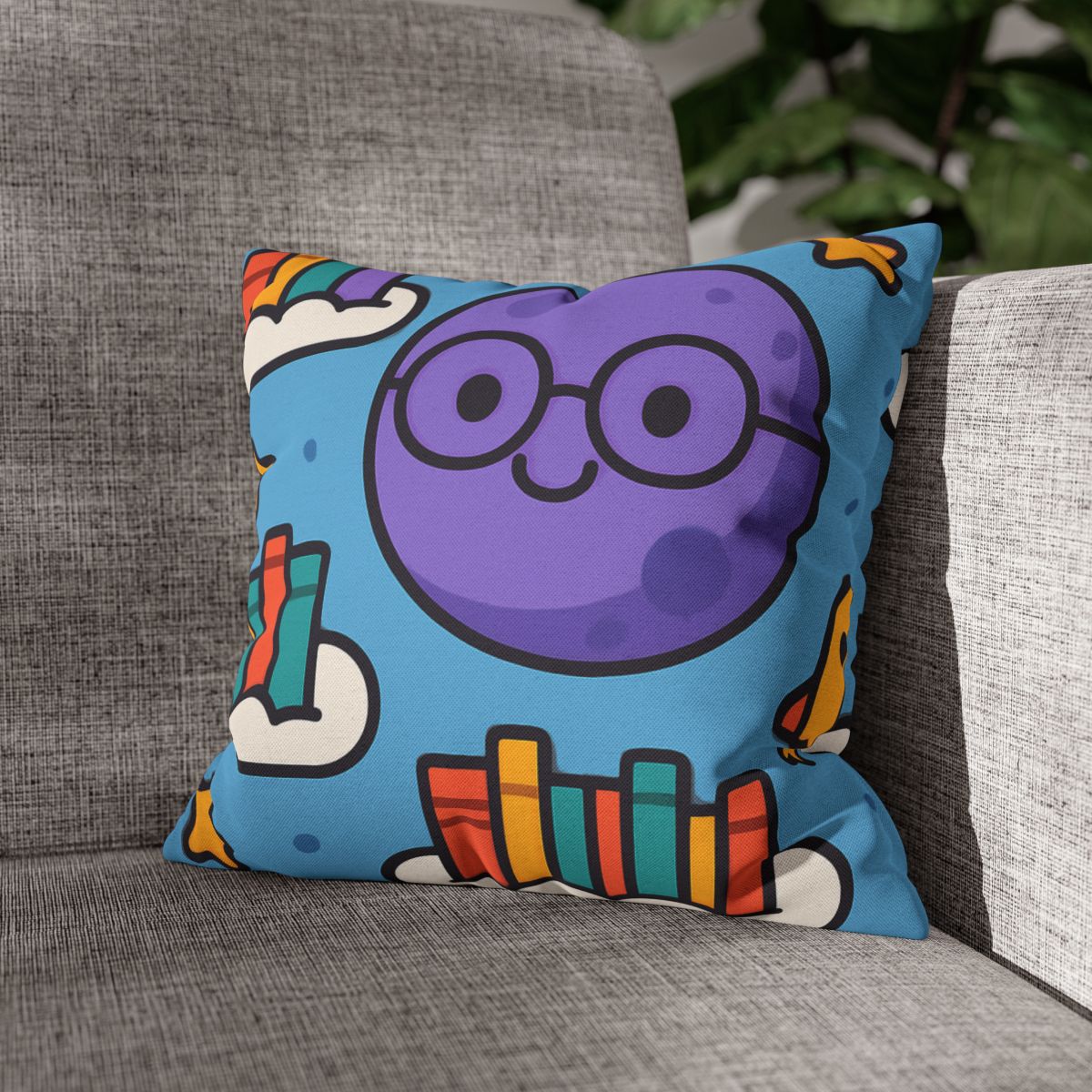 The Cloud Library Of Planet Puff soft cotton pillow cases