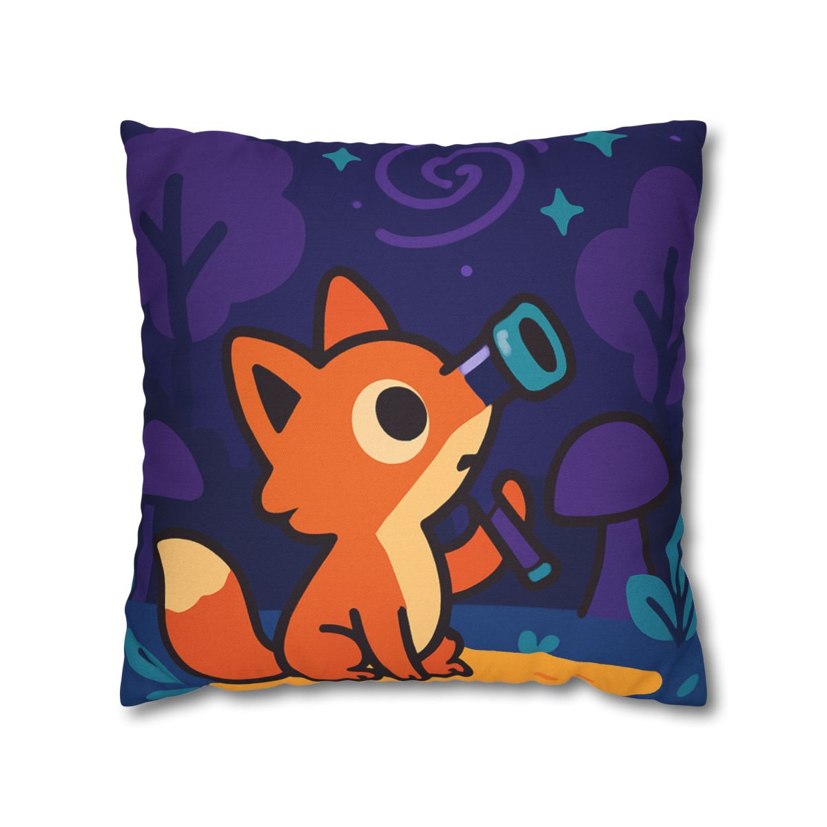 Nebula Forest Fox custom pillow cases