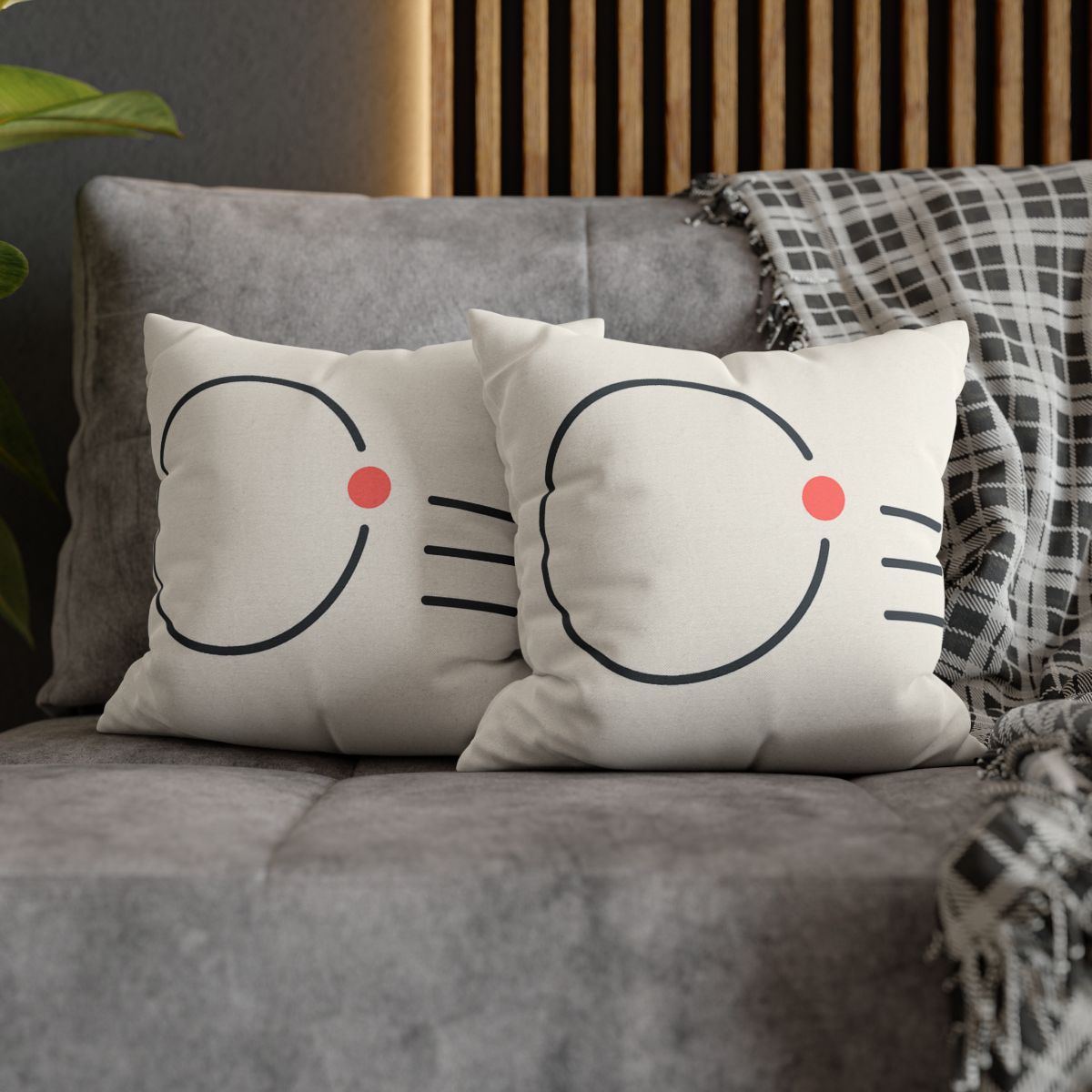 Offset Ring With Three Quiet Bars soft cotton pillow cases